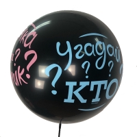 Воздушный шарик 24&amp;quot;/61см рис. Угадай кто? Гендер пати